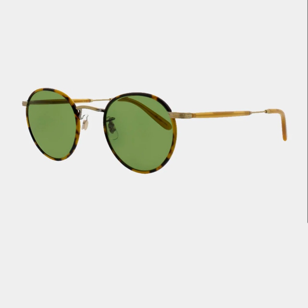 Garrett Leight Wilson Sunglasses Size 46 Tokyo Tortoise-Amber Honey color